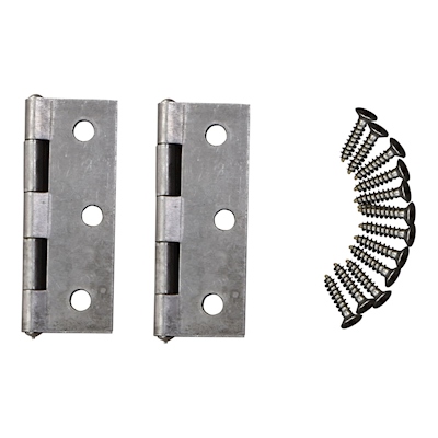BISAGRA PLANA DE 6.5 CM GRIS 2 PIEZAS
