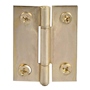 BISAGRA CABEZA PLANA 1.5 X 1.4 PULGADAS DORADO 2 PIEZAS