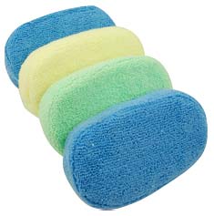 PAQUETE ESPONJAS DE MICROFIBRA 4 PIEZAS
