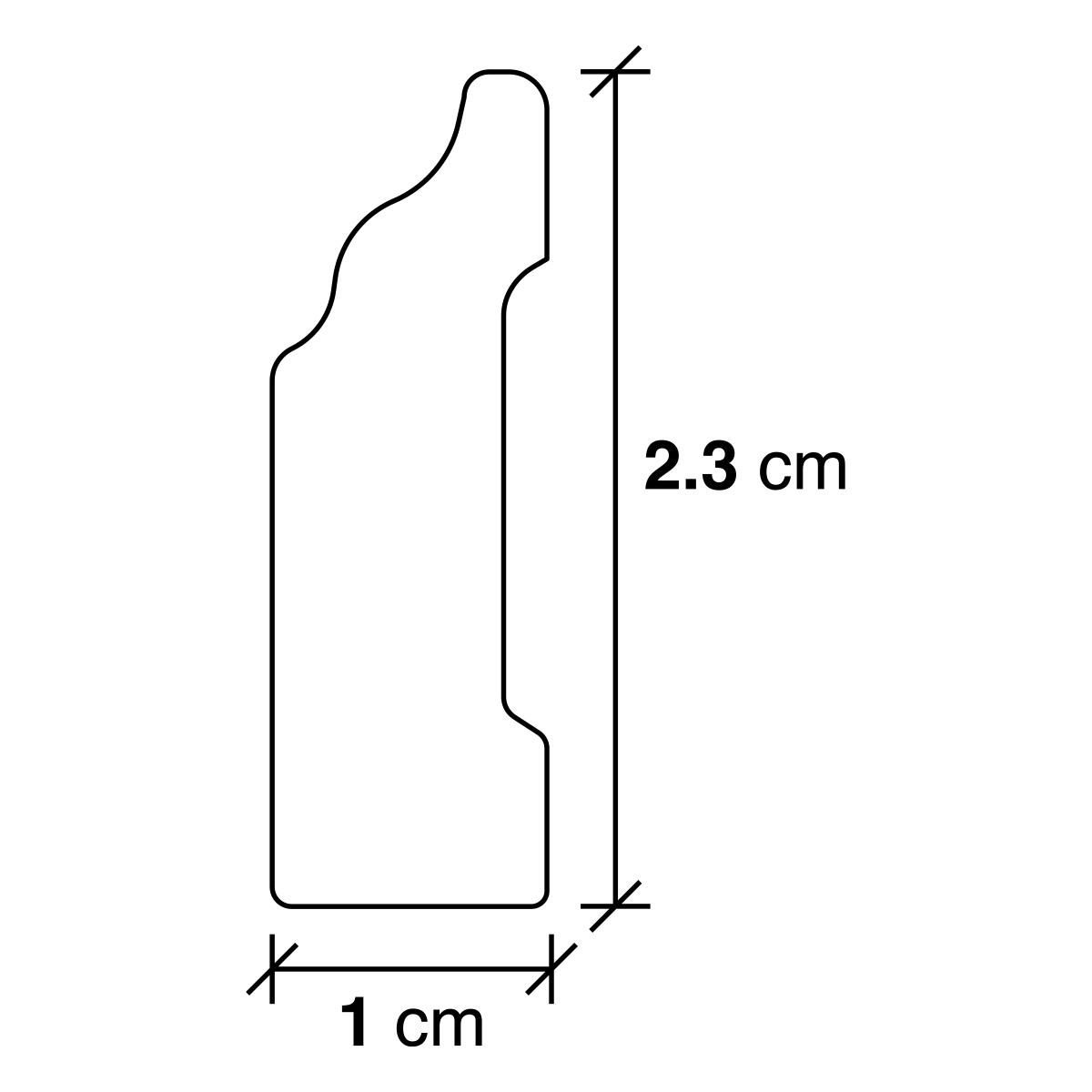 Perchero de Pared Clásico de 33 x 9 cm con 2 Ganchos Mod.216