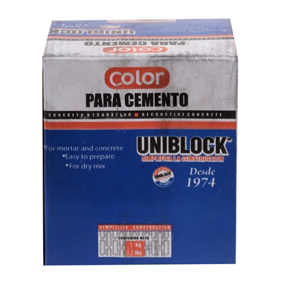 COLOR PARA CEMENTO UNIBLOCK NEGRO 1 KG | The Home Depot México