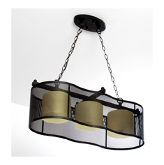 COLGANTE COTA 3 LUCES NEGRO