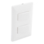 APAGADOR SENCILLO CON PLACA BLANCO 2 PIEZAS