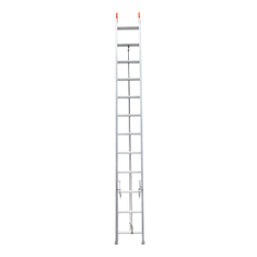 Escalera de extensión de aluminio de 8.5 pies, antideslizante, extensible,  para ático, ligera, plegable, extensible, multiusos, 9 escalones, capacidad
