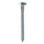 100 TORNILLOS HEXAGONAL 1/4 X 2 1/2 PULGADAS PLATA