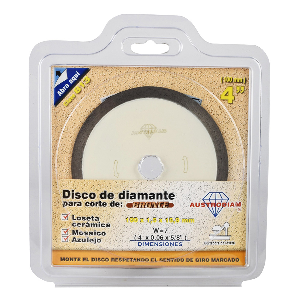 Cálculo desinfectar foso DISCO DE DIAMANTE PARA CORTE 4 PULGADAS | The Home Depot México