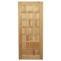 puerta sólida pino 21 tableros ajuste express 90 x 213 cm