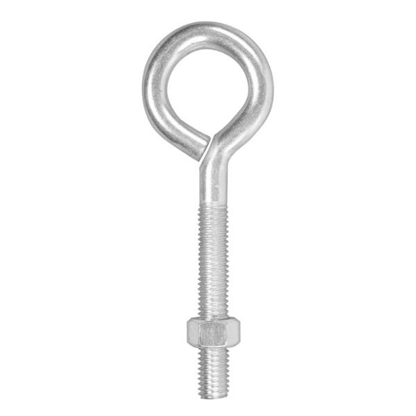 ARMELLA CON TUERCA DE 1/2 X 6 PULGADAS PLATA