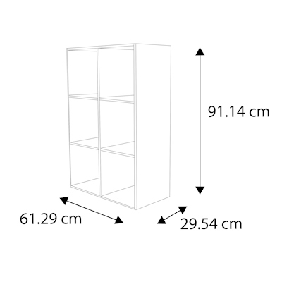 ORGANIZADOR MELAMINA DE 6 CUBOS BLANCO | The Home Depot México