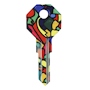 LLAVE RESIDENCIAL DECORADA PARA CERRADURA PHILLIPS VARIOS COLORES