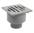 SUMIDERO PVC 50 MM X 40 MM S/V REJILLA ACERO INOXI