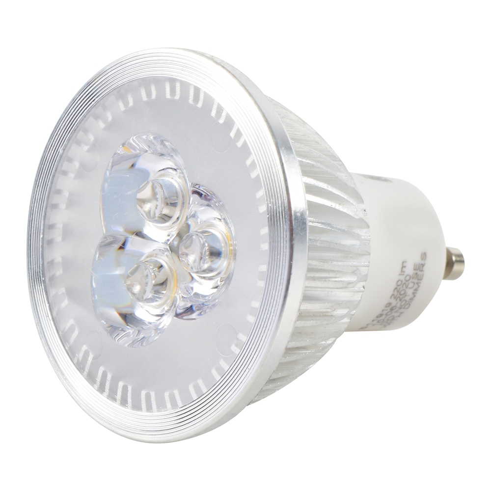 Foco Led Gu10 Smartlight 4 Watts 220 LÚmenes Luz CÁlida 3 Piezas The