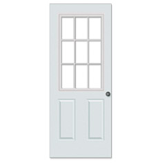 PUERTA CLÁSICA 9 LUCES ACERO 80X203 CM | The Home Depot México