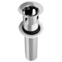 CONTRA PARA LAVABO CON REBOSADERO LATÓN 16 CM PLATA