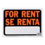 LETRERO DE PLÁSTICO PARA PARED FOR RENT/SE RENTA 21.5 X 30.6 CM