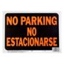 LETRERO DE PLÁSTICO PARA PARED NO PARKING/NO ESTACIONARSE 21.5 X 30.6 CM