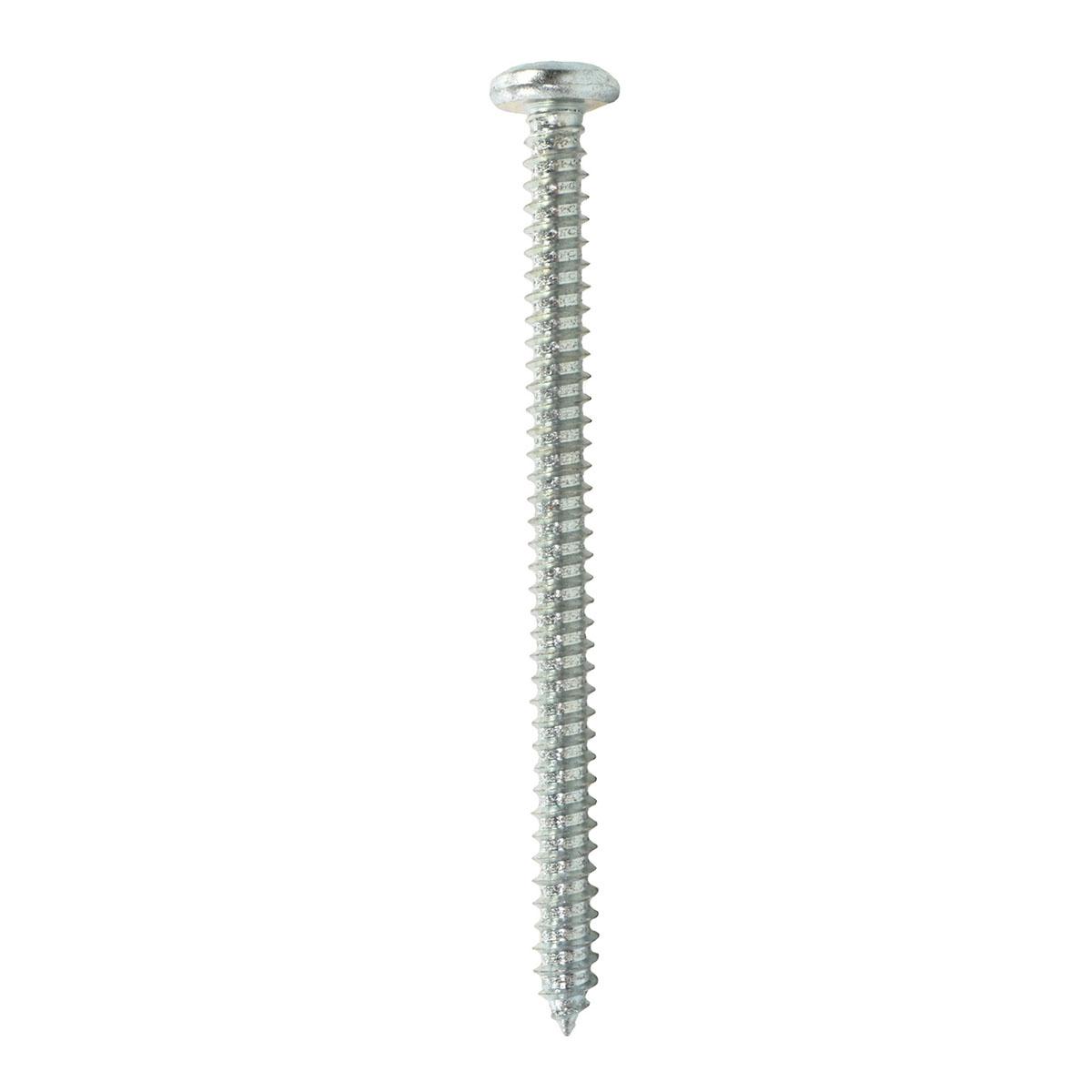100 tornillos para metal 3 pulgadas plata
