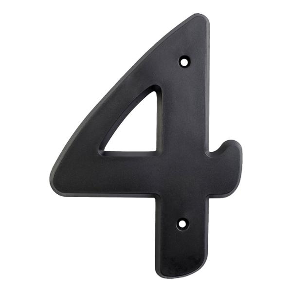 NÚMERO 4 EN PLÁSTICO 15.24 CM