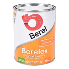 berelex pintura berelex super satín vinil acrílica base accent 1 l