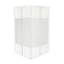 CANCEL PARA BAÑO ESCUADRA CRISTAL TEMPLADO BLANCO DOBLE FIJO-CORREDIZO HASTA 200 X 187 CM