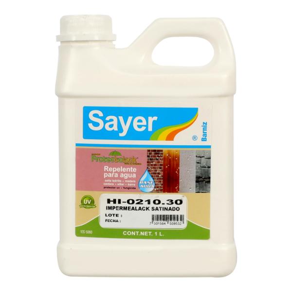 REPELENTE IMPERMEALACK SATINADO DE 1 L PARA AGUA TRANSPARENTE