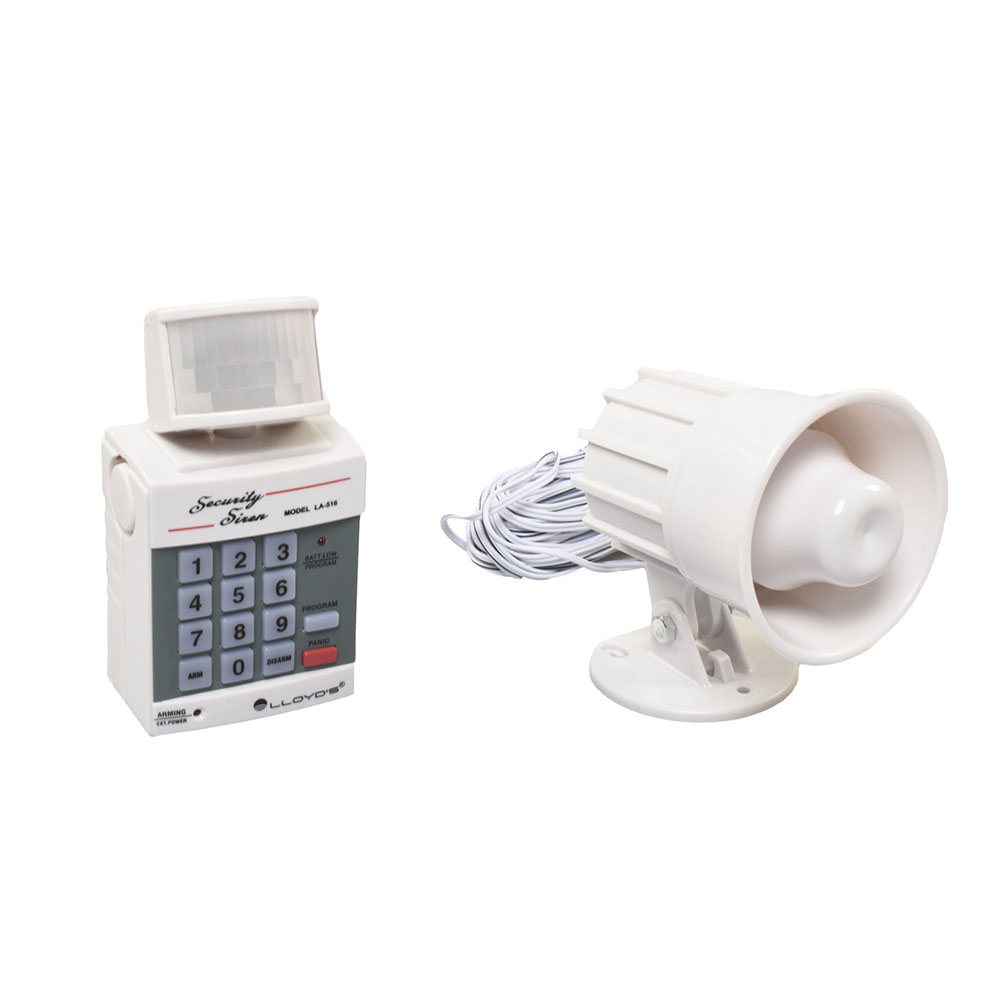 Alarma de entrada, sensor de movimiento inalámbrico de largo alcance,  alarma para exteriores e interiores, detector de movimiento resistente a la