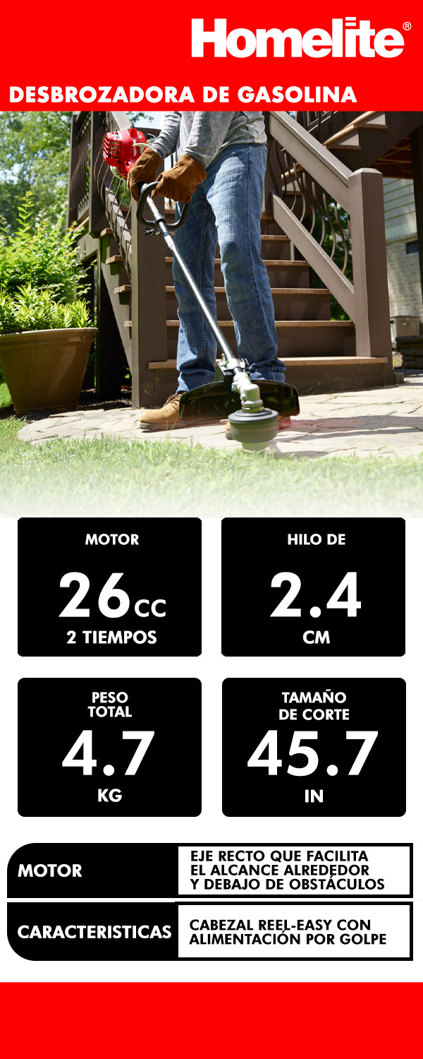 DESBROZADORA DE GASOLINA 137.1 X 53.9 CM ECHO 21.2 CC, The Home Depot  México