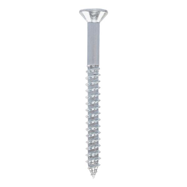 BOLSA DE 10 TORNILLOS PARA MADERA DE 1 1/2 PULGADA PLATA