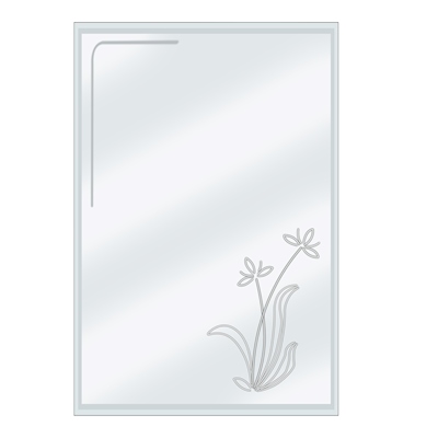 Espejo sin marco, espejo de pared de 18 x 24 pulgadas, modernos espejos  rectangulares de baño para pared con borde pulido, horizontal o  verticalmente.