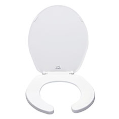 Tapa WC universal, asiento de polipropileno para inodoro, bisagras  ajustables, montaje rápido, fácil de limpiar (Azu