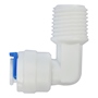 CODO NIPLE DE 1/4 X 1/4 DE PULGADA BLANCO SERVIMATIC