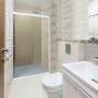 CANCEL PARA BAÑO 116 A 120 X 187 CM RECTANGULAR CRISTAL TEMPLADO BLANCO DOBLE CORREDIZO
