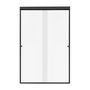 CANCEL PARA BAÑO 126 A 130 X 187 CM RECTANGULAR CRISTAL TEMPLADO NEGRO DOBLE CORREDIZO