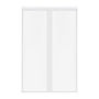 CANCEL PARA BAÑO 111 A 115 X 187 CM RECTANGULAR CRISTAL TEMPLADO BLANCO DOBLE CORREDIZO
