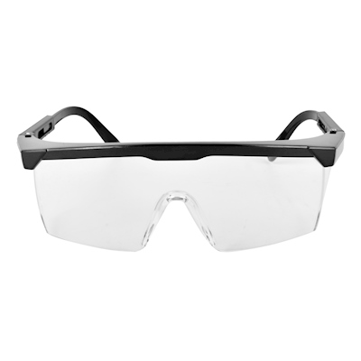 Gafas De Seguridad De Plástico Amarillo Sobre Fondo Gafas De Trabajo  Protección Ocular Equipos Para Construcción, Medicina Y Deportes Vector  Premium
