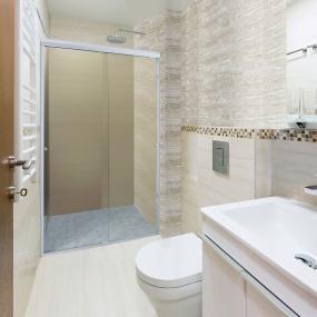 CANCEL PARA BAÑO 101 A 105 X 187 CM RECTANGULAR CRISTAL TEMPLADO PLATA DOBLE CORREDIZO
