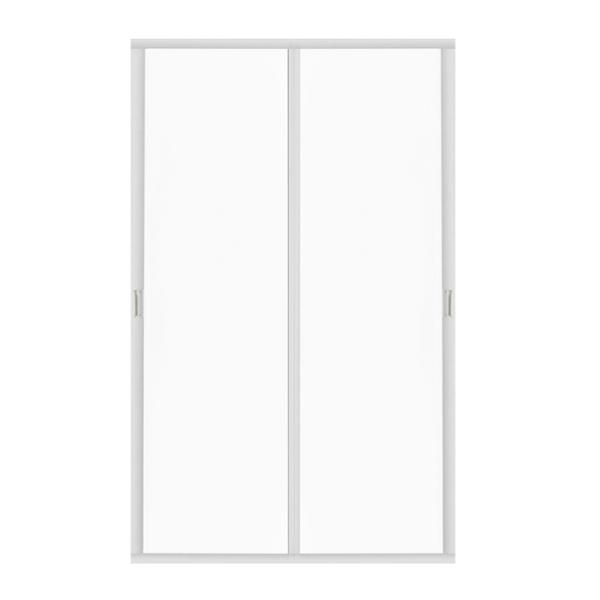 CANCEL PARA BAÑO 156 A 160 X 185 CM RECTANGULAR PLÁSTICO PLATA DOBLE CORREDIZO