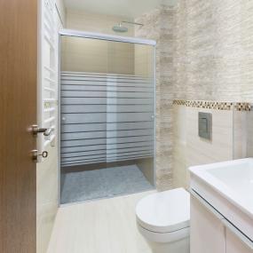 CANCEL PARA BAÑO 101 A 105 X 187 CM RECTANGULAR CRISTAL TEMPLADO PLATA DOBLE CORREDIZO