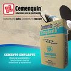CEMENTO MORTERO EMPLASTE CEMENQUIN 50KG GRIS | The Home Depot México