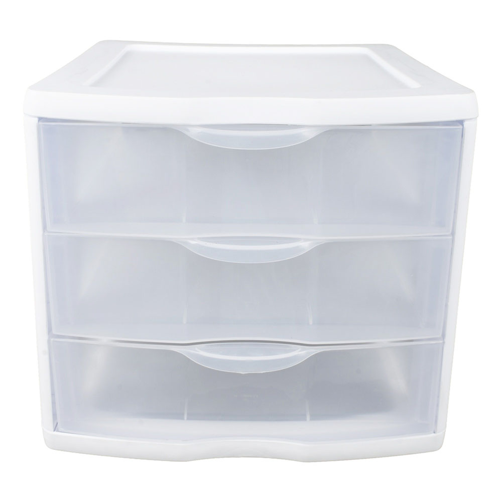 Caja Organizadora Plastica Apilable 75 Lts Con Tapa Y Ruedas Linea Barbie