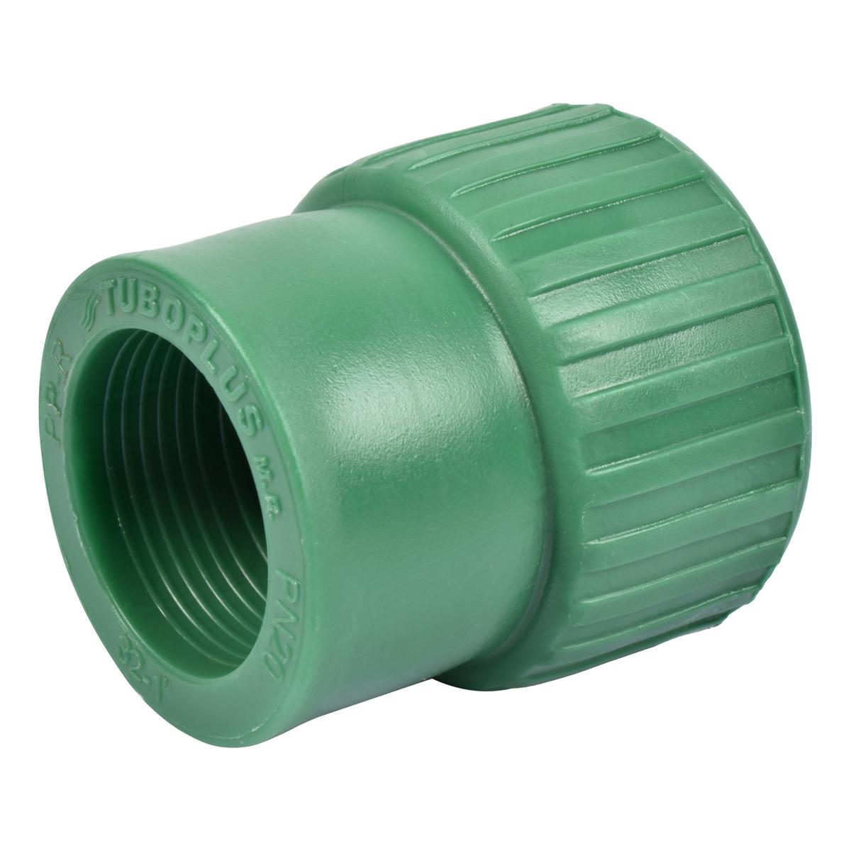 CONECTOR HEMBRA CON ROSCA X PULGADA VERDE TUBOPLUS The Home Depot México