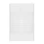 CANCEL PARA BAÑO 116 A 120 X 187 CM RECTANGULAR CRISTAL TEMPLADO BLANCO DOBLE CORREDIZO