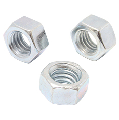 TUERCA HEXAGONAL DE 3/8 DE PULGADA PLATA 50 PIEZAS