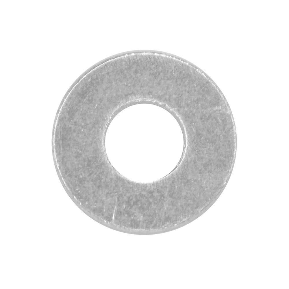 Rondana plana de 0.9 cm plata 100 piezas