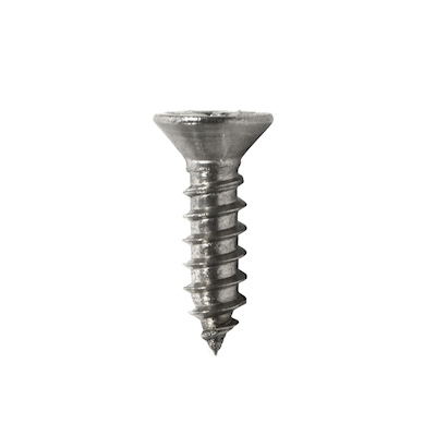 5 TORNILLOS PARA METAL 1/2 PULGADA PLATA
