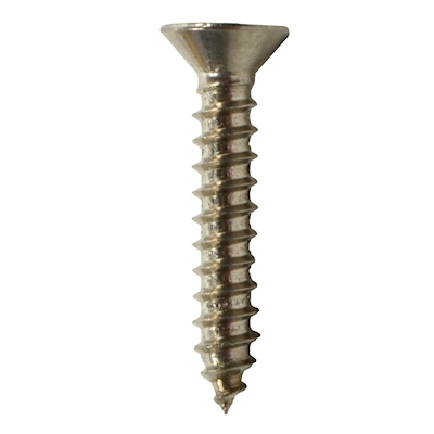 5 TORNILLOS PARA METAL 3/4PULGADA PLATA