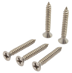 5 TORNILLOS PARA METAL 1 PULGADA PLATA