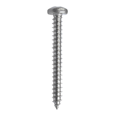5 TORNILLOS PARA METAL PLATA1 PULGADA