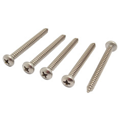 5 TORNILLOS PARA METAL 2 PULGADAS PLATA