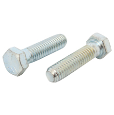 2 TORNILLOS HEXAGONAL 5/16 X 2-1/2 PULGADAS PLATA